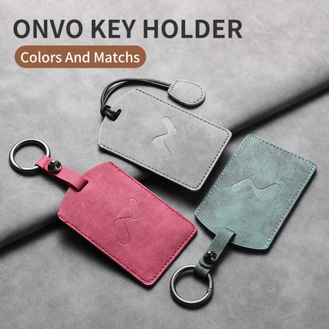 Car Remote Key Case Cover for Onvo L60 and L90 Car Interior Accessory OEM