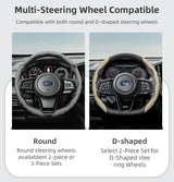 Breathable Leather Steering Wheel Cover for Subaru