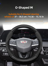 Matte Carbon Fiber Steering Wheel Cover for Cadillac