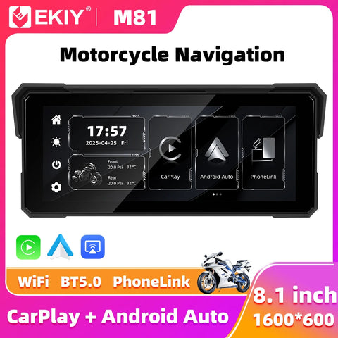 8.1" Moto GPS Display with Mirror Link Universal Android Head Unit EKIY