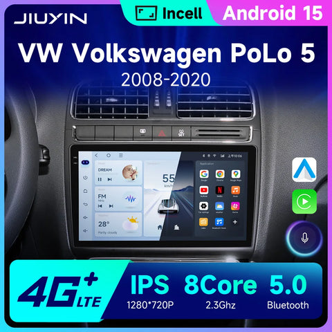 8-Core Android 15 Multimedia System for Volkswagen Sedan Android Head Unit JIUYIN