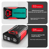 Portable Car Jump Starter Power Bank Car Booster Charger for Petrol Diesel Cars Jump Starter Minus Two
