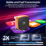 Orange CarPlay Dongle Wireless Adapter for Universal OEM Radios CarPlay Adapter AKAMATE