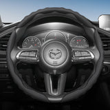 Sporty Wavy Leather Steering Cover for Mazda CX-5