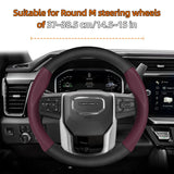 Carbon Fiber Leather Steering Cover for GMC Sierra