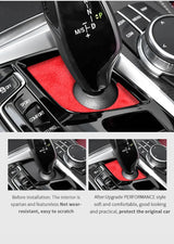 For BMW 5 Series G30 G38 6GT Center Console Gear Shift Panel Trim Sticker Car Premium Interior Accessories Made of Alcantara