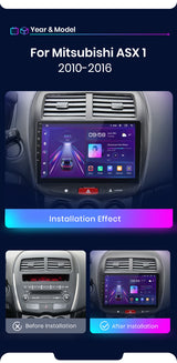 10-Inch Android Touch Screen Radio for Mitsubishi ASX 2010–2016 Android Head Unit JIUYIN