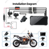 6 Inch CarPlay GPS Navigator with DVR for Motorcycles