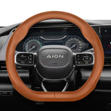 Perforated Leather Steering Wheel Cover for Aion