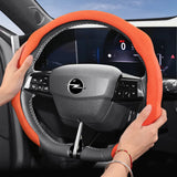 Premium Snap-On Suede Cover for Opel Steering Wheels Car Interior Accessory Hocasen