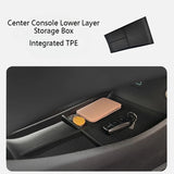 For BYD Seal EV 2022-2025 Center Console Lower Layer Storage Box Segmented Anti-scratch Tray Organizer Accessories