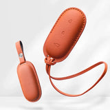 Leather Car Smart Key For Li Lixiang L7 L8 2022 2023 Fob Case Cover For Leading Ideal One Li Auto L9 Keychain Key Accessories