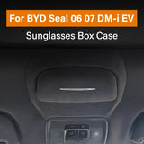 Leather Blue Sunglasses Box Case Car Accessories OEM
