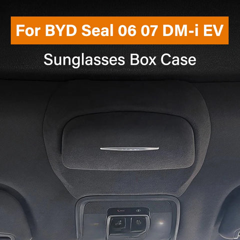 Leather Blue Sunglasses Box Case Car Accessories OEM