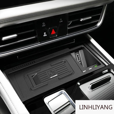 Wireless Charging Plate 15W Fast for VW Teramont Car Interior Accessory LINGLUYANG