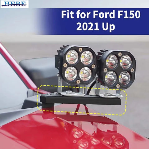 Iron Hood Light Bracket Rack for Ford F150 2021-2025 Car Interior Accessory HEBE
