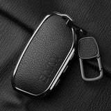 Aluminum Alloy Goatskin Car Key Case Cover for BMW G38 G12 F49 i20 G07 G08 1 5 7 Series x1 x5 x7 ix XM i7 M760 Keychain