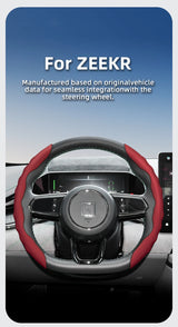 Ergonomic Wavy Design Steering Wheel Cover for Zeekr Car Interior Accessory Hocasen
