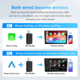 Wireless CarPlay Android Auto 2-in-1 Adapter for Volvo