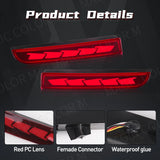 Mitsubishi LED Rear Bumper Light Dynamic Turn Signal 2008-2017 LED Ambient Light MAGIC COLORM