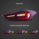 LED Tail Lights with Sequential Signal for Elantra 2011-2016 Car Interior Accessory Vland