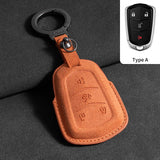 Suede Car Key Case Cover For Cadillac