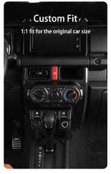 Carbon Fiber Center Console Trim for Suzuki Jimny Car Interior Accessory GMUNI