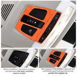 Made of Alcantara For BMW F15 X5 F48 X1 F30 F32 Car Reading Light Control Panel Trim Frame Sticker Interior Tuning Accessorie