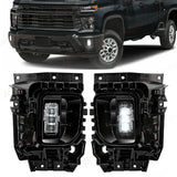LED Fog Lights for Chevy Silverado 2500HD 3500HD 24-25 Car Interior Accessory MAGIC COLORM