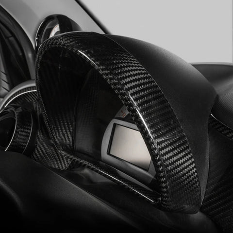 Carbon Fiber Dashboard Screen Trim for Smart 453 Car Interior Accessory OEM