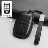 Leather Car Key Case Cover Shell