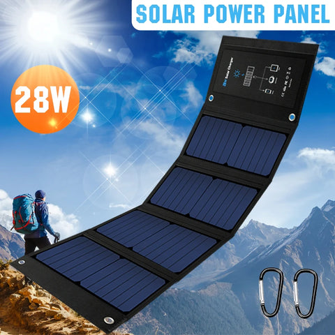 28/21/14W Foldable Solar Panel Portable Solar Panels Charger USB 6V DC Full time Power Solar Panel Mobile Power Supply Solar
