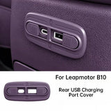 For Leapmotor B10 B01 Lafa5 Car Rear USB Charging Port Cover Scratch-resistant Protector Interior Accessories