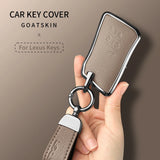 5 Button Metal and Leather Car Key Case Cover For Lexus LM350h LM500H Car Key Case Cover OEM