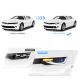 Projector Headlights Sequential Signal Chevy Camaro Car Interior Accessory VLAND