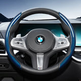 Carbon Fiber Texture Steering Wheel Cover for BMW