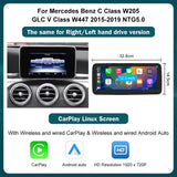 12.3 Inch Wireless CarPlay Screen for Mercedes-Benz C Class 2015