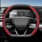 Sporty Breathable Leather Wheel Cover for Universal