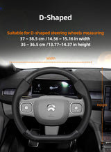 Nio Carbon Fiber Leather Steering Wheel Cover Fit