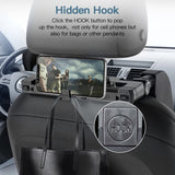 Multifunctional Car Headrest Neck Support with Hidden Hanger, 180° Rotation Universal Car Interior Accessory Car Interior Acc