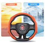 Premium Suede Steering Wheel Cover for Fiat Models Car Interior Accessory Hocasen