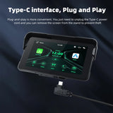 Portable Wireless CarPlay Moto GPS Navigation Screen