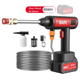 Cordless High Pressure Car Wash Gun 60Bar for All Vehicles 2020-2023