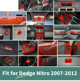 Interior Decoration Cover Stickers for Dodge Nitro 2007-2012 Car Interior Accessory HEBE