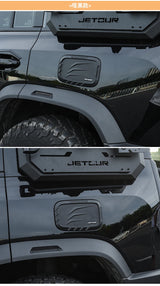 For Jetour Traveller T2 Exterior Car Fuel Tank Cap Decal Black Warrior Styling Accessory Car Interior Accessory OEM