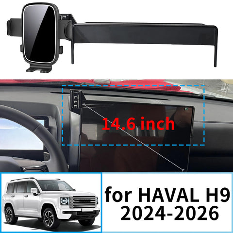 Wireless Charging Smart Phone Mount for HAVAL H9 2024-2026 Car Phone Holder CATUSIKI