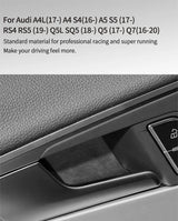 For Audi A4L A4 S4 A5 S5 Made of Alcantara Door Handle Bowl Trim Protective Sticker Anti-Scratch Car Interior Tuning Accessor