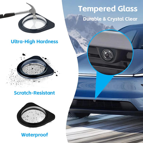 Anti-Scratch Front Camera Cover for Tesla Model Y 2026 and 2025+ Car Camera Cover OEM