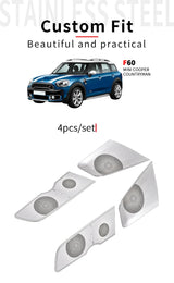 Stainless Steel Speaker Trim for MINI F60 Countryman Car Interior Accessory GMUNI
