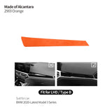 For BMW 2020-Latest Model 3er G20 G21 G28 Made of Alcantara Center Console Dashboard Trim Sticker Car Interior Tuning Accessory